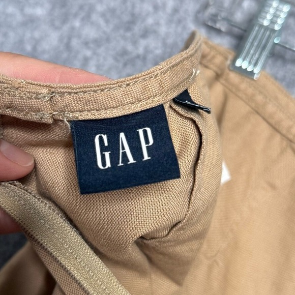 GAP Linen-Cotton Mini Skort in Golden Khaki- Sz 6 - Picture 5 of 8